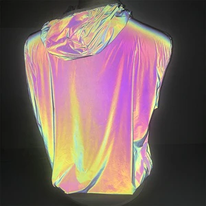 Free Sample Rainbow Reflective Nylon Fabric for Fashion or Jacket