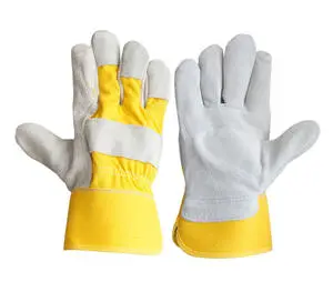 Wholesale Leather Labor protection Welder Gloves Industrial Welding Gloves
