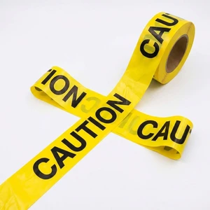 Heavy Duty Self-Adhesive Hazard Tape Black and Yellow Caution Tape Anti-Wear Factory Direct