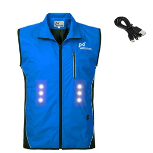 Waterproof Reflective Safety Clothing Hi-Vis Running Vest Reflective Mesh Safety Led Running Vest With Adjustable Waist
