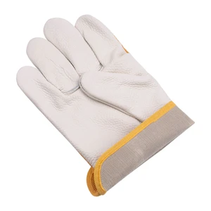 Wholesale Welding Welder Anti-scalding High Temperature Thick Leather Labor protection Fire Work Gloves Mittens