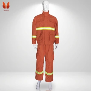 Forest Fireproof Safety Clothing 200C-300C Heat Resistance Dyed Aramid Fireproof with Original Solution Level D Protection