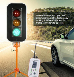 200mm Portable Traffic Light Smart and Innovative Technology Safe and Efficient for Traffic Controllers to Operate