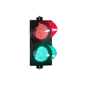 Red and Green LED Traffic Light for Roadway and Parking Lot Alarms