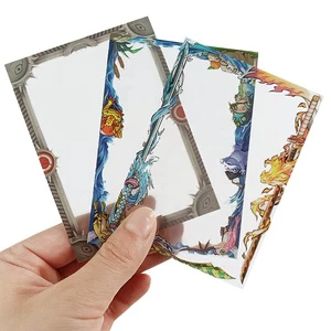 Custom Borders Clear Plastic Card Sleeves YGO Art Card Sleeves TCG Game Card Printing Protector Sleeves