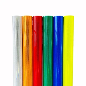 LU High Quality Hoenycomb Prismatic Micro Reflective Sheeting Film Diamond Grade Reflective Vinyl Roll for Road Traffic Sign