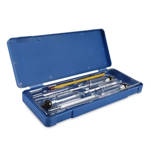 Hydrometer Alcohol Meter Vinometer Tester With One Thermometer Gadget Set 0 to 100% Alcohol Concentration Meter 4PCS