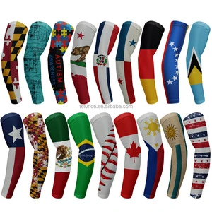 Sublimated Customized Design Wholesale Football Arm Sleeve Youth Protective Arm Sleeves Compression Sports Arm Sleeve
