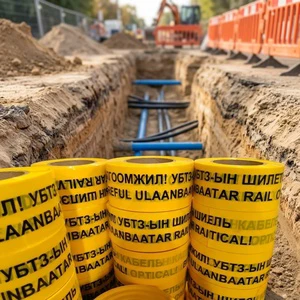 Manufacturer Non-detectable PE Underground Caution Warning Tape for Electrical Cable Below Protection