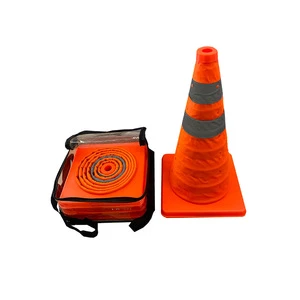 45cm Orange Collapsible Traffic Cone for Road Safety Traffic Warning Products