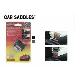 Car Seat Belt Lock Buckles 3 Points Plastic Sports Style Black Gray Auto Safety Accessories