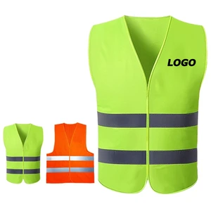 High Visibility Reflective Safety Vest for Construction, Traffic, Cycling, Landscaping and Custom Logo Printing