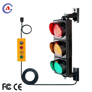 100mm 4inch AC85 265V Waterproof Traffic Light with Remote Control No Battery Needed FCC Certified Direct Supply From US Factory