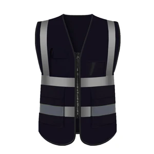 Customized Hot Sale Security Multiple Sizes Oem Workwear Crew Construction Hi Vis Clothing Reflective Safety Vest