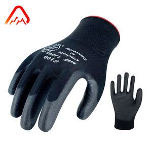 CE Approved EN388 General Purpose Safety Gloves with Anti-Slip Breathable PU Coating Custom Logo OEM Work Gloves