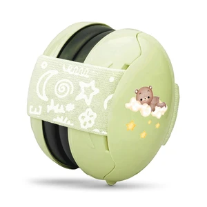 HQ Baby Hearing Protection Earmuffs CE Certified ABS 25dB Noise Reduction Adjustable for Sleeping Travel Airplane Concerts