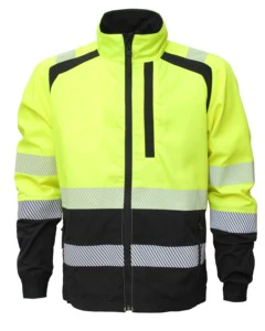 Safety clothing with a high collar Customizable Polyester Vest for Road Construction Safe Working Clothes.