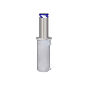 CE Certified Stainless Steel Hydraulic Rising Bollard Anti-Terrorism Road Safety Barrier with Reflective Stripe