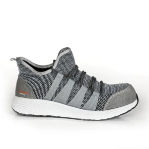 Men'S New Labor Protection Shoes Steel Toe Anti-Smash Anti-Puncture Flying Knit Upper Lightweight Construction Site Safety Shoes