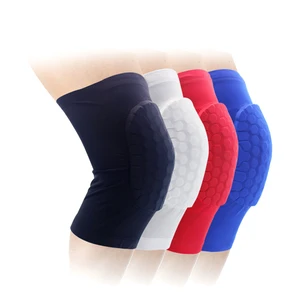 Cellular Honeycomb Crashproof Antislip Basketball Protective Protector Knee Pad Compression Long Leg Sleeve