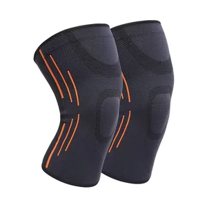 Popular Nylon Knitted Non-Slip Compression Knee Support Brace Flexible Protective Knee Sleeve for Spring for European Markets