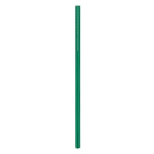 Green 8Ft Steel U-Channel Fixed Road Sign Pole For Intersections Courtyards Farms High Visibility Traffic Post