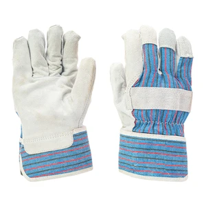 Leather Welding Gloves with Breathable and Hand Grip Features Heat Resistant Lined for Welders