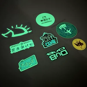 Custom Night Glow In Dark Sticker Die Cut Vinyl Color Waterproof Luminous Sticker Glowing Sticker