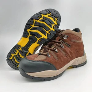 New Safety Shoes Steel Toe Steel Midsole Anti Smash Anti Puncture Protective Shoes Low Cut Suede Cow Leather Workshop Work Shoes