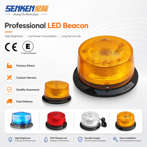 SENKEN LTD1005 DC 12V Red Yellow PC Traffic Light Safety Warning Flashing Lamp for Traffic Warning Led Strobe Light Alarm