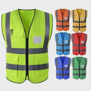 Construction Multi Pocket Work Jacket High Reflective Safety Vest