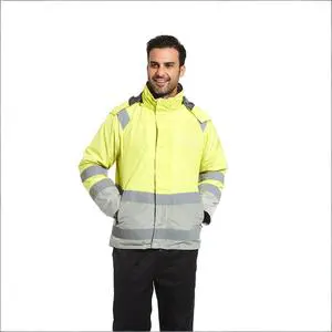 Men's Hi Vis Reflective 3 In 1 Jacket | Detachable Fleece Liner Waterproof Windproof Safety Work Coat Custom Logo