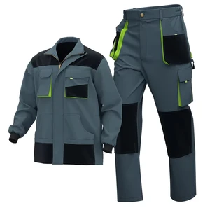 European American 3D Cross-Border Workwear Suit Multi-Pocket Work Pants Anti-Static Construction Labor Protection Clothing