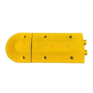 2024 European Reflective Yellow/Black Traffic Rubber Speed Hump Bump