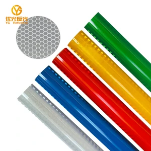 YouGuang PVC Reflective Sheeting Vinyl Reflective Self-Adhesive Custom Reflect Material Rolls Civilian Grade Reflective Film