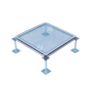 600mmX600mm Raised Mirror Floor Glass Panels For Data Center Observation