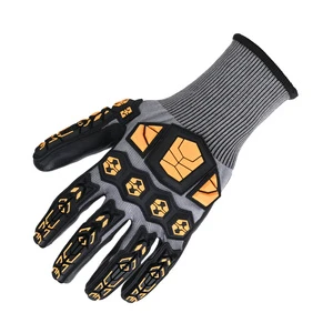 ULTAC CE EN388 Nitrile Foam PVC Rubber Impact Resistance ADAMAS Welding Gloves Work Gloves Men Mechanic Rubber Gloves