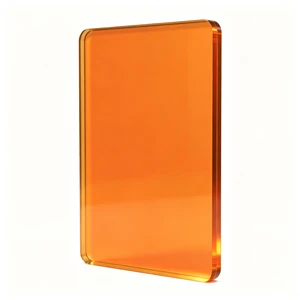 5mm Orange Laser Protective Panel Custom Cut Laser Safety Enclosure Sheet for Industrial Laser Barrier