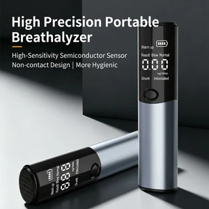 Portable Digital Breathalyzer Built-in Rechargeable Battery Personal Breath Alcohol Tester Wholesale From Chinese Manufacturer