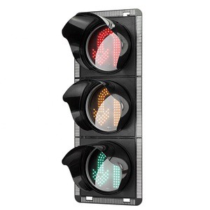 Factory Direct Sales IP65 Red Yellow Green LED 12V Road Safety Traffic Signal Light Mobile Plastic PC/Die-cast Aluminum Housing