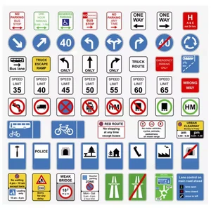 Customizable Aluminum Reflective Road Signs – High Visibility Waterproof Traffic Safety Warning Boards with Digital Printing
