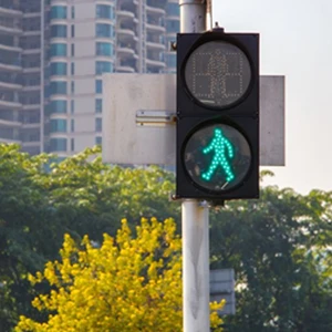100mm 200mm 300mm Pedestrian Crossing Traffic Light With Countdown Timer Solar System Traffic Light