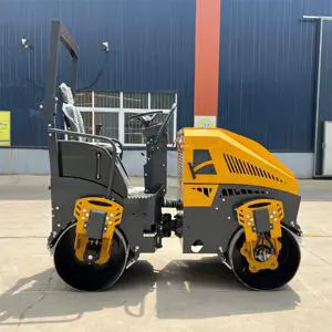 JUYOU Brand Self Propelled Vibratory Road Roller Double Road Roller 2 Ton Full Hydraulic Roller
