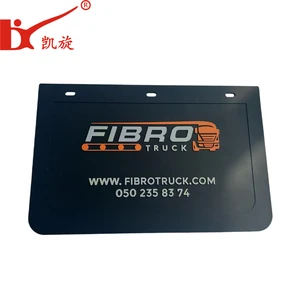 Universal Heavy Duty Road Debris Protection Splash Guards Raised Logo Mud Flaps Trailer Transport Vehicles