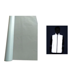 High Visible Super Soft 4-way Stretchable Silver Grey Waterproof Reflective Textile Light Reflector Fabric for Fashion Clothes
