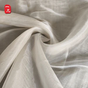 Metallic Reflective Shimmer Liquid Lightweight 10*15D Organza Fabric for Summer Women Clothing