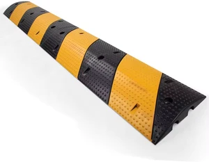 New Arrive Road Hump Recycled Rubber Pvc Car Ramps Speed Cable Bump