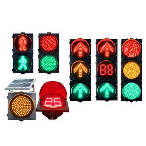 Solar Led signal Traffic Light System Solution Emergency Warning Lamp Traffic Sign for Roadway Vehicle Traffic