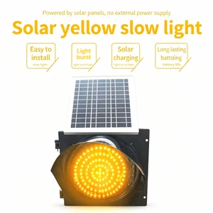 Professional 400mm PC Flashing Pedestrian Crossing Warning Solar LED Traffic Light 150 LED Beads Engineer Grade for Traffic Road