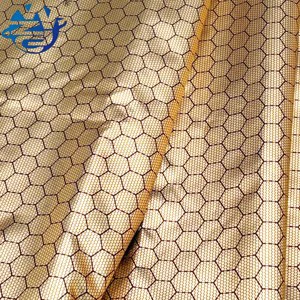 New Technology 100% Nylon Honeycomb Heat Storage Ripstop Silicone Coated Woven Taffeta Fabric Gold Silver Foil Heat Reflection